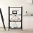 Track Seven 4-Tier Storage Shelving Unit w/Hooks and Wheels