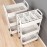 Versatile White Plastic Storage Rack - Multi-Tier Rolling Trolley For Kitchen, Bathroom & Bedroom Organization Bathroom Storage Rack Bathroom Organizers And Storage Countertop