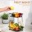 Simple vertical fruit tray kitchen storage rack iron