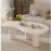 White coffee table, modern oval coffee table, small space, modern coffee table, living room, dining table, home office