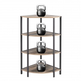 Corner Shelf Small Bookcase Modern Corner Bookshelf Bookcase  Corner Storage Rack Plant Stand for Living Room Home Office Kitchen Small Space (Color : Two-Tone  Size : 4-Tier)