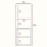 Mila Bathroom Cabinet, Two Internal Shelves, Two External Shelves, Single Door -White