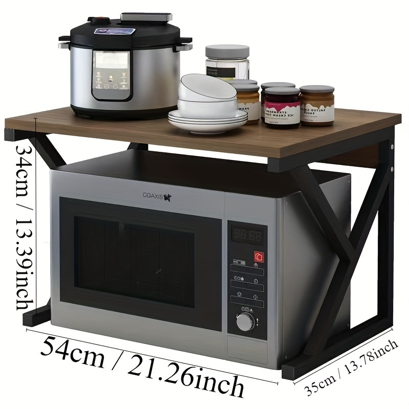 kitchen microwave oven rack storage rack multifunctional rack multi layer household oven table cooker storage rack kitchen storage rack kitchen gadgets size 21 26 inch l x 13 78 inch w x 13 39 inch h details 2