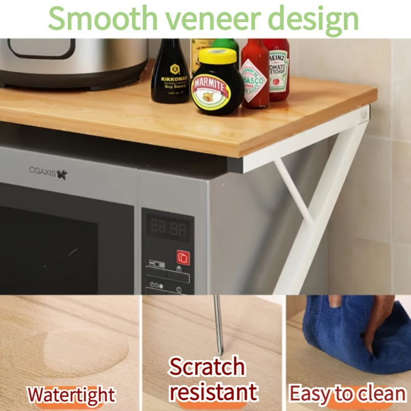 kitchen microwave oven rack storage rack multifunctional rack multi layer household oven table cooker storage rack kitchen storage rack kitchen gadgets size 21 26 inch l x 13 78 inch w x 13 39 inch h details 3