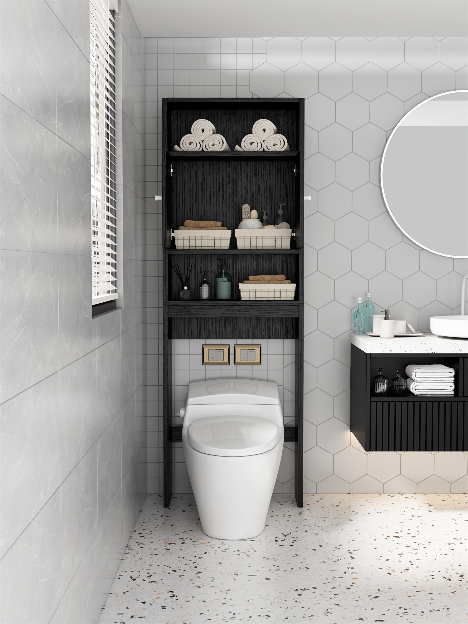 home bathroom shelf over the toilet bathroom bathroom tollilet storage cabinet details 0